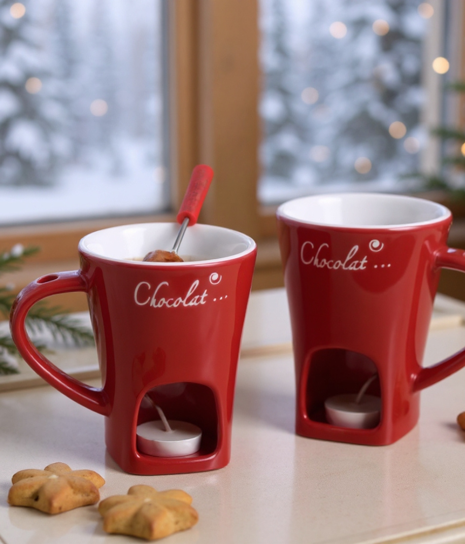 CHOCOLATE BRAND MELTING FONDUE MUG