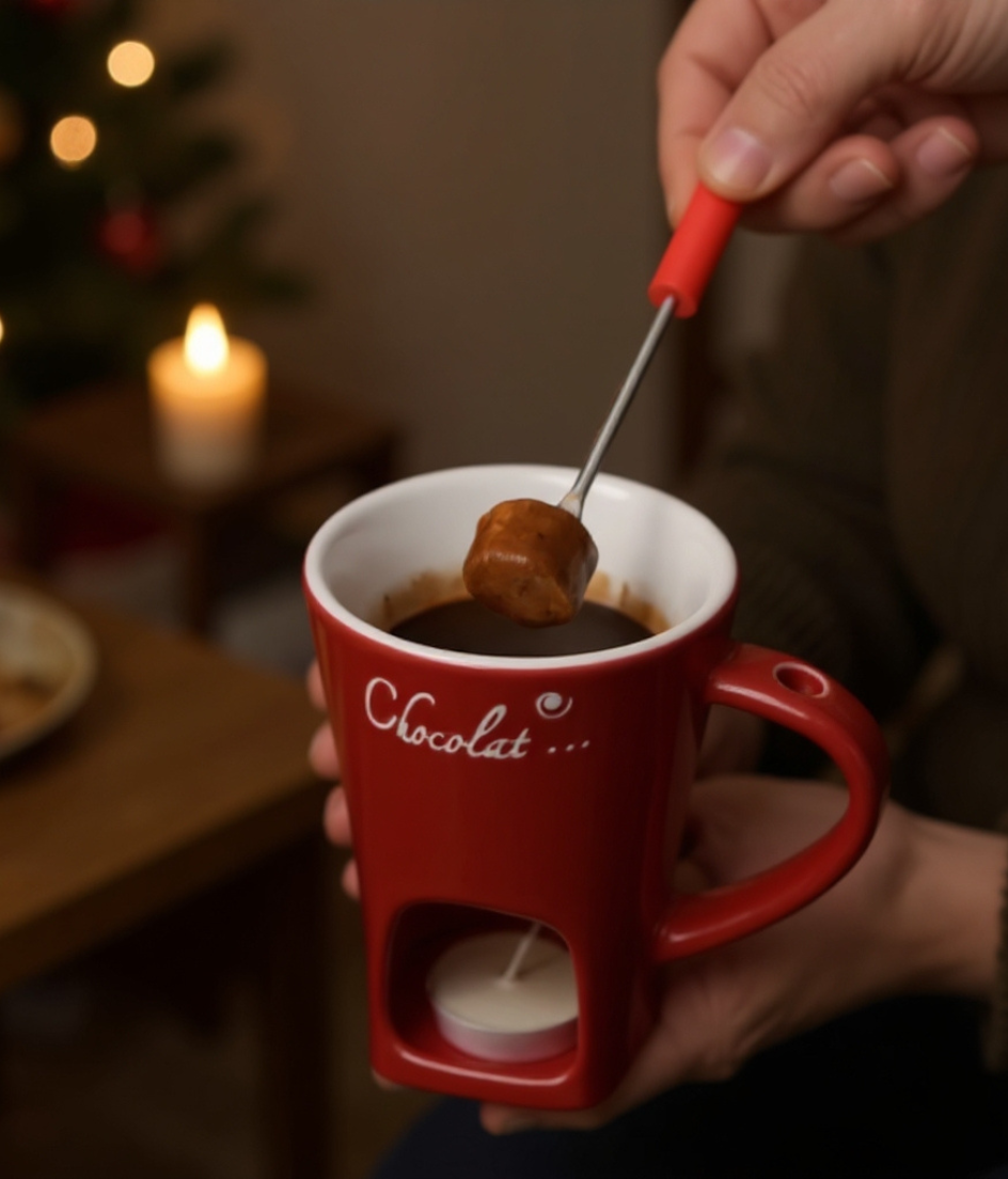 CHOCOLATE BRAND MELTING FONDUE MUG